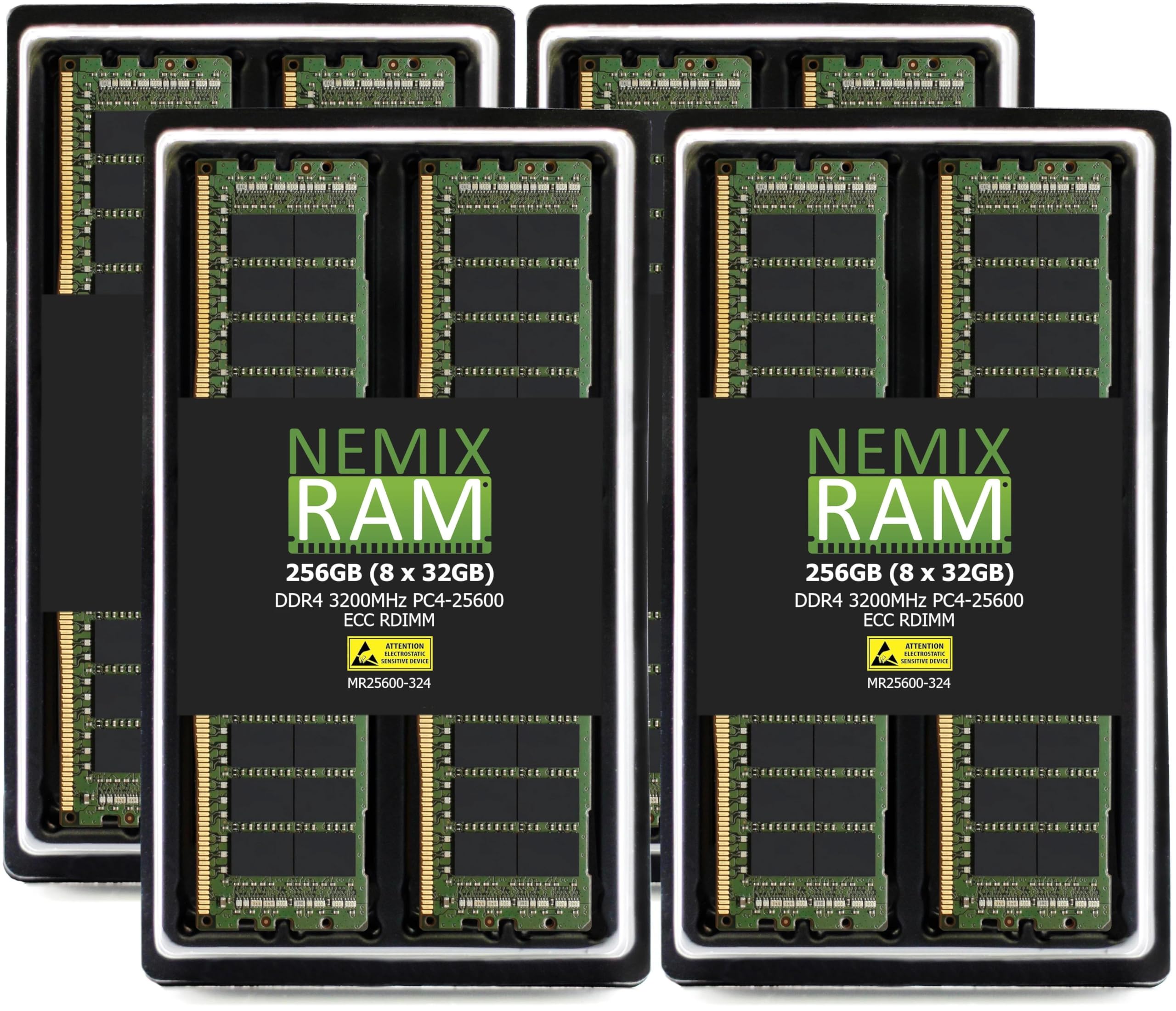 NEMIX RAM 256GB (8X32GB) DDR4 3200MHz PC4-25600 2Rx4 1.2V CL22 288